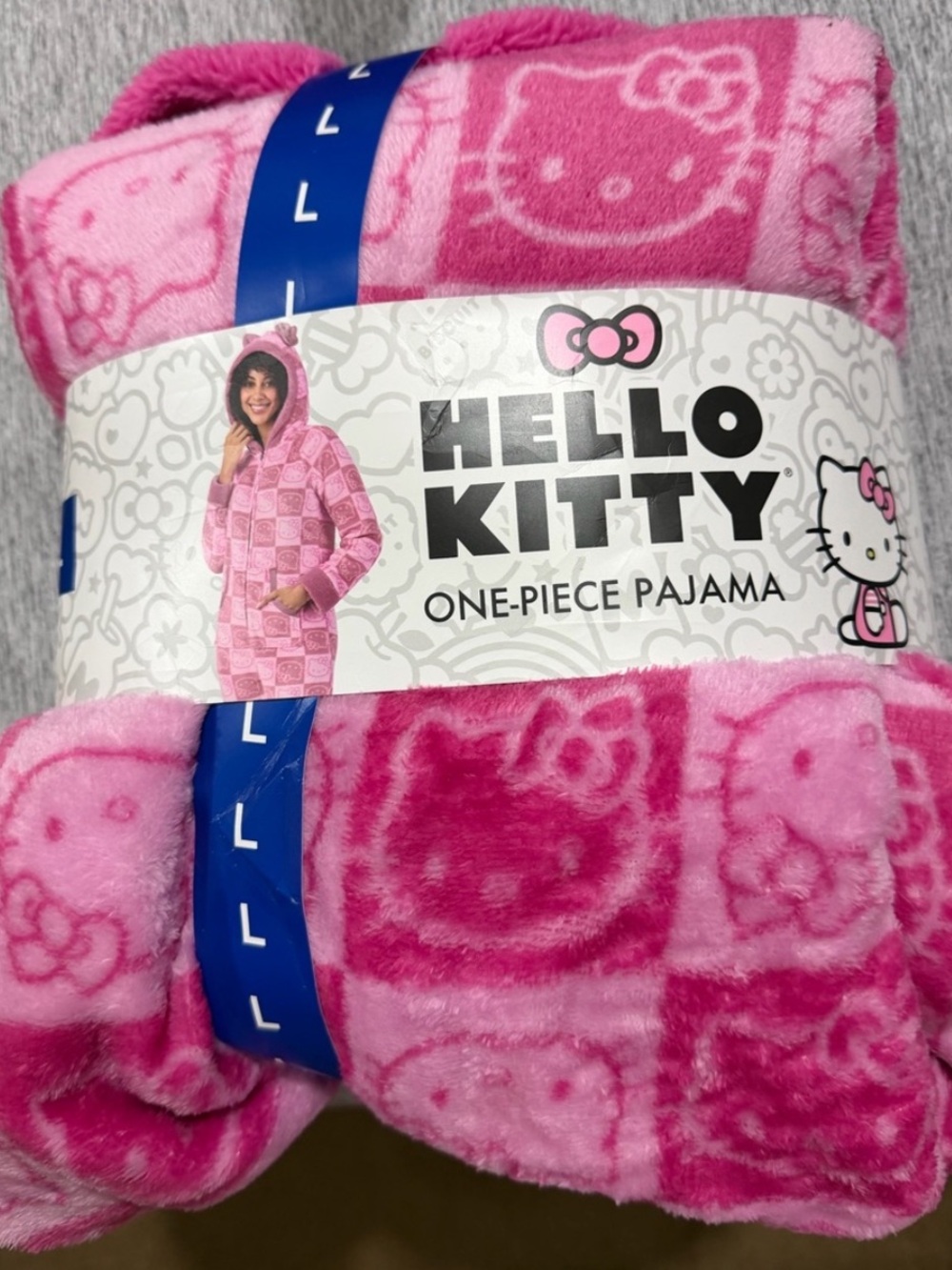 Hello Kitty Pink Plush One-Piece Pajama